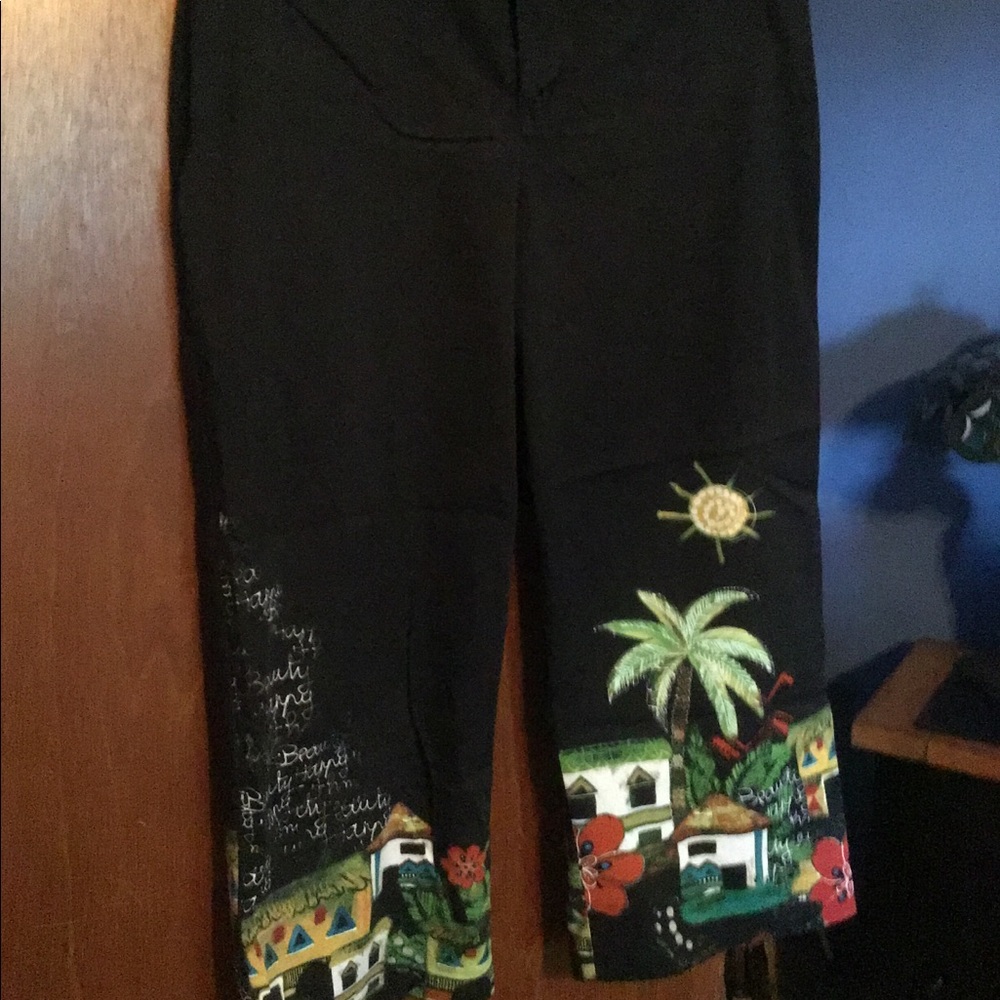Chico Cropped “Cruise” Wear Worn 1X Chico’s Sz 3.5